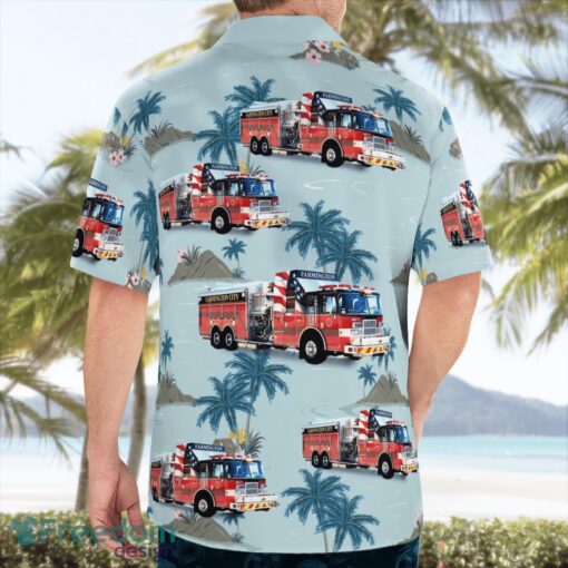 Farmington Fire Department 3D Summer Aloha Hawaiian Shirt Product Photo 4