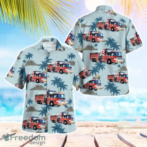 Farmington Fire Department 3D Summer Aloha Hawaiian Shirt Product Photo 1