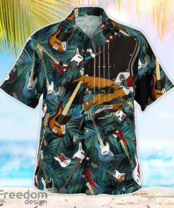 Fender Jazz Bass 3D Hawaiian Shirt image Fender Jazz Bass 3D Hawaiian Shirt Product Photo 3