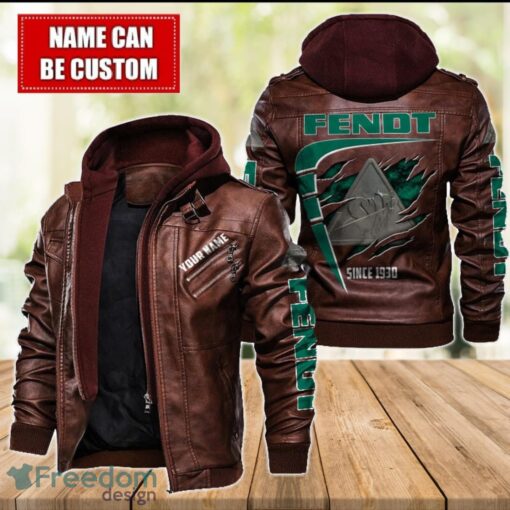 Fendt 2D Leather Jacket For Men Custom Name Special Gift Ideas Product Photo 2