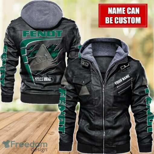 Fendt 2D Leather Jacket For Men Custom Name Special Gift Ideas Product Photo 1