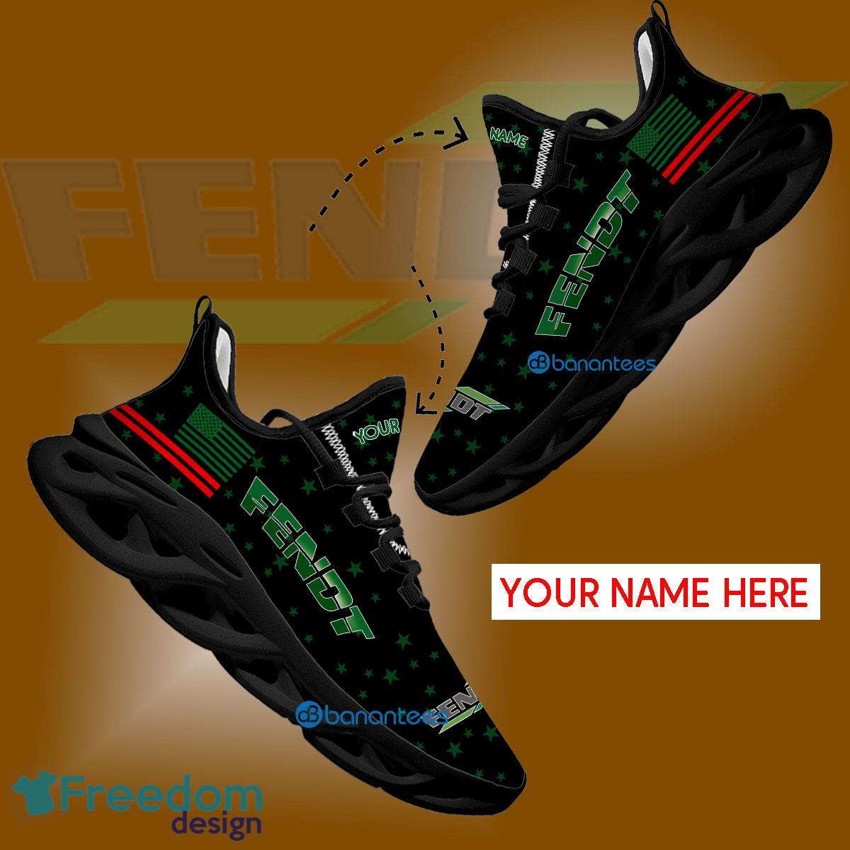 Fendt Tractor Sport Sneaker Performance Custom Name Gift Max Soul Shoes USA Flag Star New For Fans - Fendt Tractor Running Shoes New Trending Personalized Photo 1