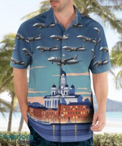 Finland Finnair Airbus A321-200 Hawaiian Shirt Summer Beach Shirt Product Photo 3