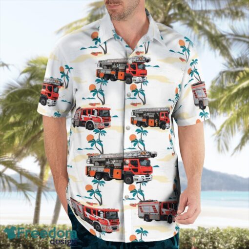 Finland Helsinki City Fire Brigade 3D Summer Aloha Hawaiian Shirt Product Photo 3