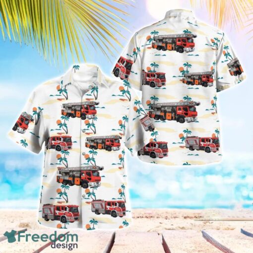 Finland Helsinki City Fire Brigade 3D Summer Aloha Hawaiian Shirt Product Photo 1