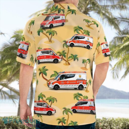 Finland Helsinki Emergency rushes rescue 3D Summer Aloha Hawaiian Shirt Product Photo 4