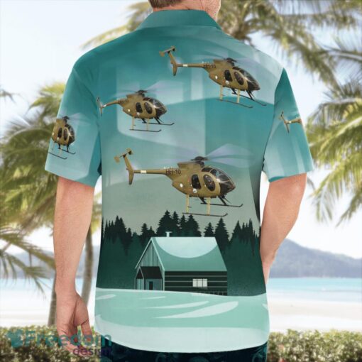 Finnish Army MD Helicopters MD500E 3D Hawaiian Shirt Product Photo 2