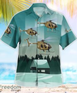 Finnish Army MD Helicopters MD500E 3D Hawaiian Shirt Product Photo 3