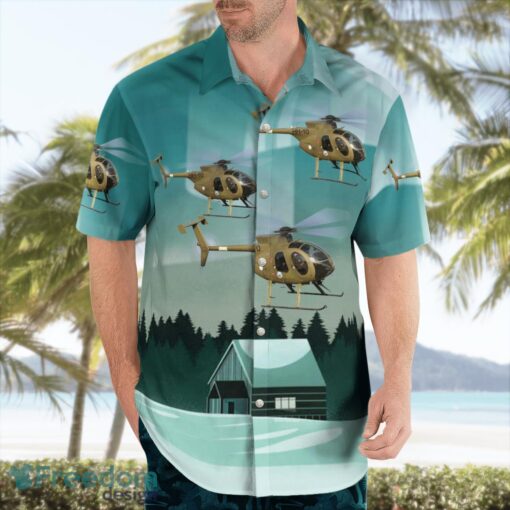 Finnish Army MD Helicopters MD500E 3D Hawaiian Shirt Product Photo 4