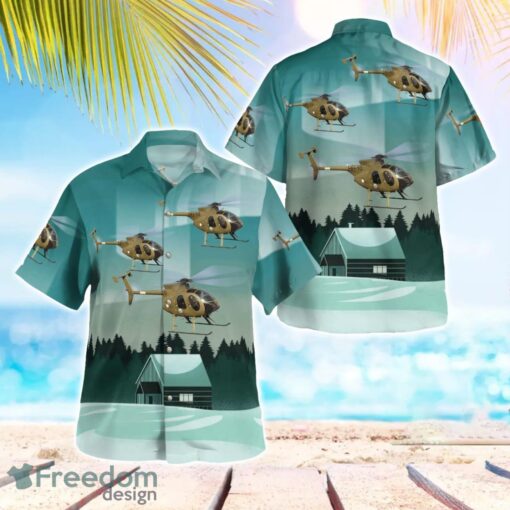 Finnish Army MD Helicopters MD500E 3D Hawaiian Shirt Product Photo 1