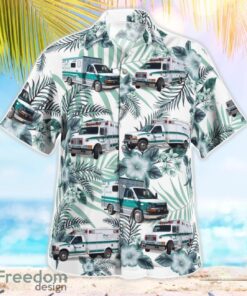 FirstHealth EMS 3D Summer Aloha Hawaiian Shirt Product Photo 3