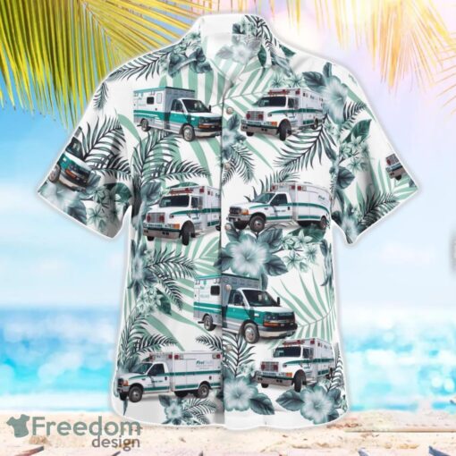 FirstHealth EMS 3D Summer Aloha Hawaiian Shirt Product Photo 3