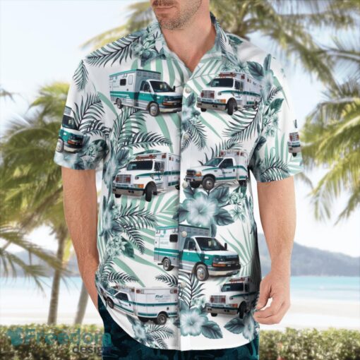 FirstHealth EMS 3D Summer Aloha Hawaiian Shirt Product Photo 4