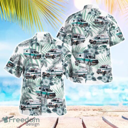 FirstHealth EMS 3D Summer Aloha Hawaiian Shirt Product Photo 1