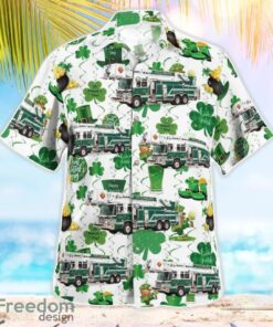 Fitchburg (WI) Fire Department, Saint Patrick's Day 3D Hawaiian Shirt Product Photo 3