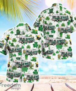 Fitchburg (WI) Fire Department, Saint Patrick's Day 3D Hawaiian Shirt Product Photo 1