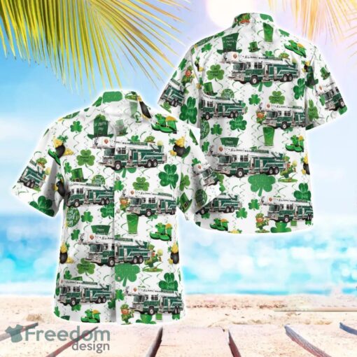 Fitchburg (WI) Fire Department, Saint Patrick's Day 3D Hawaiian Shirt Product Photo 1