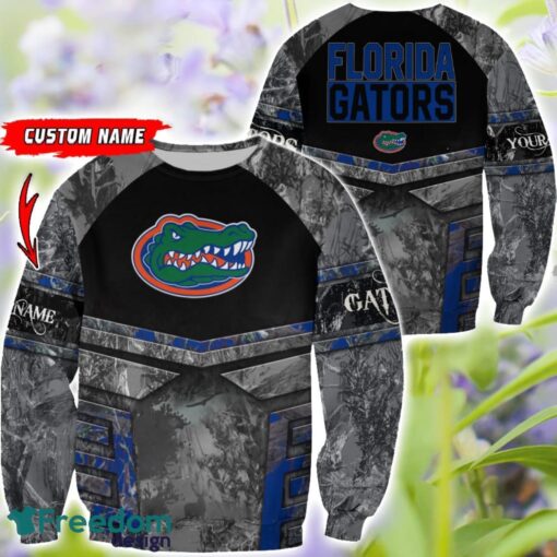 Florida Gators Grey Black Hunting AOP T-Shirt Hoodie Sweatshirt Zip Hoodie Custom Name Product Photo 2