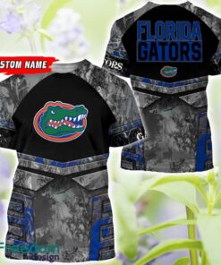 Florida Gators Grey Black Hunting AOP T-Shirt Hoodie Sweatshirt Zip Hoodie Custom Name Product Photo 3