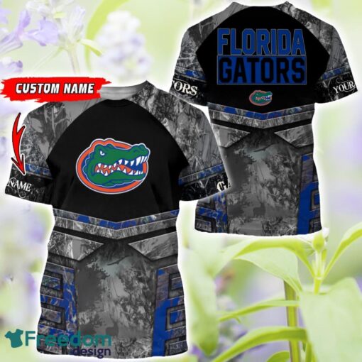 Florida Gators Grey Black Hunting AOP T-Shirt Hoodie Sweatshirt Zip Hoodie Custom Name Product Photo 3