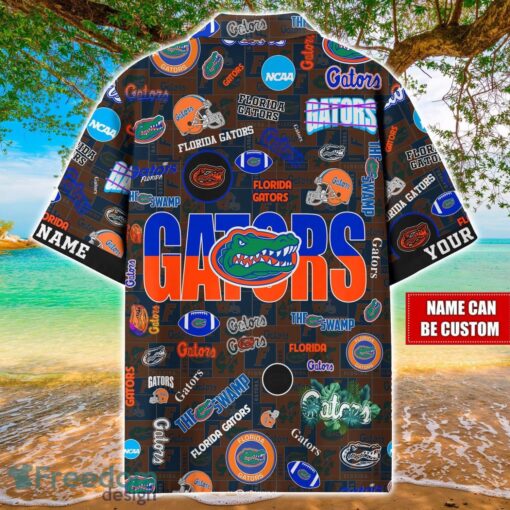 Florida Gators Logo Hawaiian Shirt For Fans Trending Beach Shirt Custom Name Product Photo 2