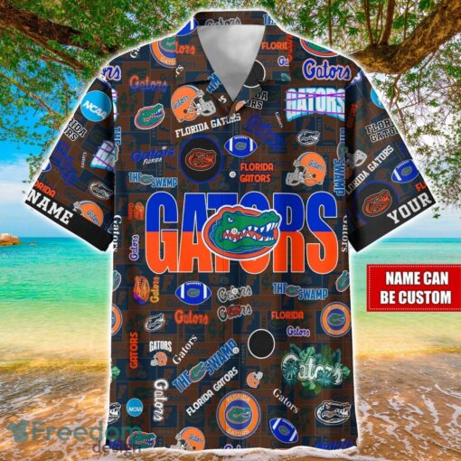 Florida Gators Logo Hawaiian Shirt For Fans Trending Beach Shirt Custom Name Product Photo 1