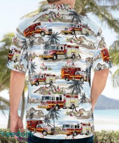 Florida, Highlands County Fire Rescue Beach Hawaiian Shirt Product Photo 2