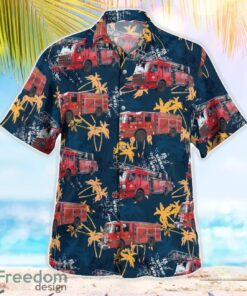 Florida, Madeira Beach Fire Department Hawaiian Shirt Summer Beach Shirt Product Photo 3