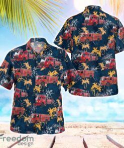 Florida, Madeira Beach Fire Department Hawaiian Shirt Summer Beach Shirt Product Photo 1