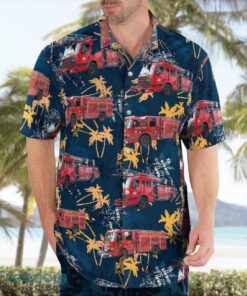 Florida, Madeira Beach Fire Department Hawaiian Shirt Summer Beach Shirt Product Photo 4