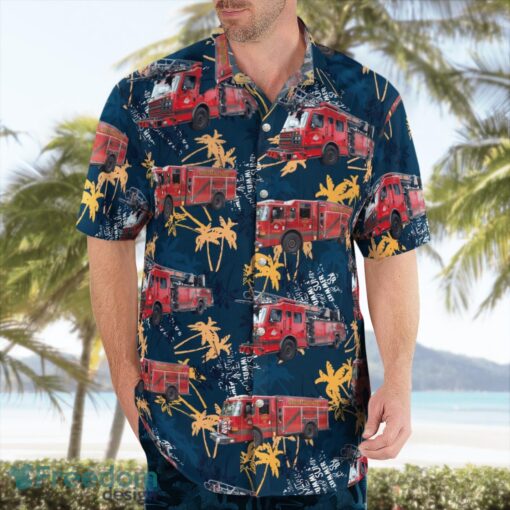 Florida, Madeira Beach Fire Department Hawaiian Shirt Summer Beach Shirt Product Photo 4