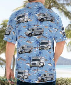 Florida, Manatee County Emergency Medical Services Beach Hawaiian Shirt Product Photo 2