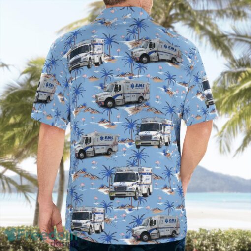 Florida, Manatee County Emergency Medical Services Beach Hawaiian Shirt Product Photo 2