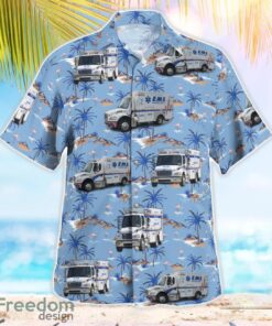 Florida, Manatee County Emergency Medical Services Beach Hawaiian Shirt Product Photo 3