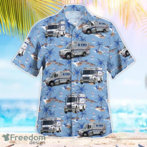 Florida, Manatee County Emergency Medical Services Beach Hawaiian Shirt Product Photo 3