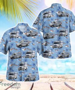 Florida, Manatee County Emergency Medical Services Beach Hawaiian Shirt