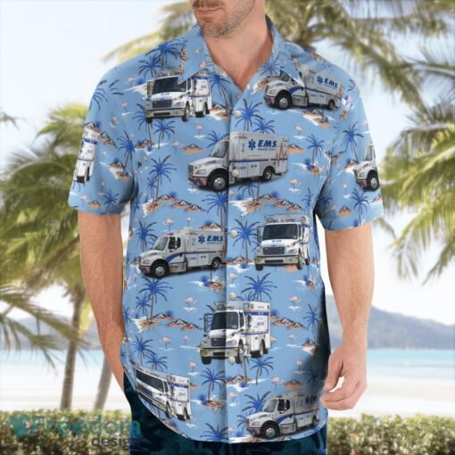 Florida, Manatee County Emergency Medical Services Beach Hawaiian Shirt Product Photo 4