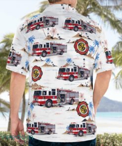 Florida, Plant City Fire Department 3D Hawaiian Shirt Product Photo 2