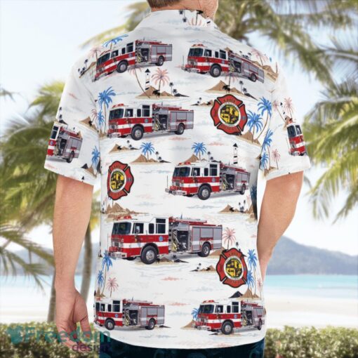 Florida, Plant City Fire Department 3D Hawaiian Shirt Product Photo 2