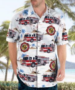 Florida, Plant City Fire Department 3D Hawaiian Shirt Product Photo 4