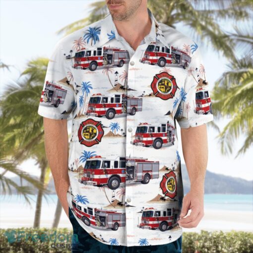 Florida, Plant City Fire Department 3D Hawaiian Shirt Product Photo 4