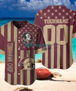 Florida State Seminoles Custom Name And Number Slogan Baseball Jersey Shirt