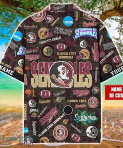 Florida State Seminoles Logo Hawaiian Shirt For Fans Trending Beach Shirt Custom Name Product Photo 2