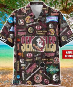 Florida State Seminoles Logo Hawaiian Shirt For Fans Trending Beach Shirt Custom Name