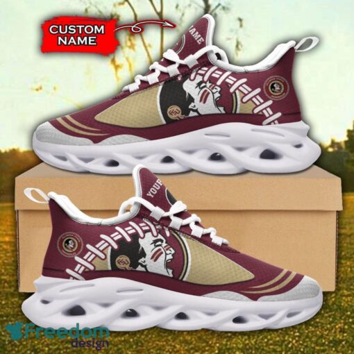 Florida State Seminoles NCAA Max Soul Shoes Big Logo And Custom Name Sneakers For Men Women Product Photo 2