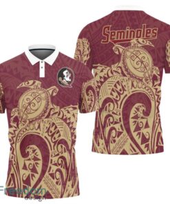 Florida State Seminoles Turtle Polynesian Pattern Polo Shirt