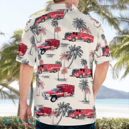 Florissant Valley Fire Protection District, MO 3D Hawaiian Shirt Product Photo 2