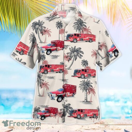 Florissant Valley Fire Protection District, MO 3D Hawaiian Shirt Product Photo 3