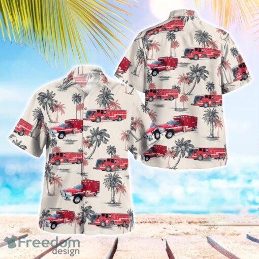 Florissant Valley Fire Protection District, MO 3D Hawaiian Shirt Product Photo 1