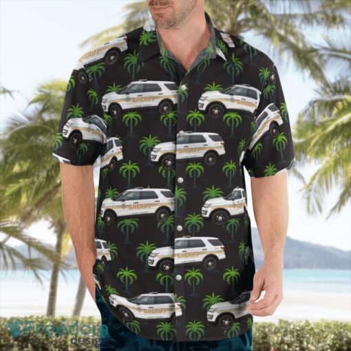 Floyd County Sheriff's Office Iowa Summer Hawaiian Shirt Product Photo 4